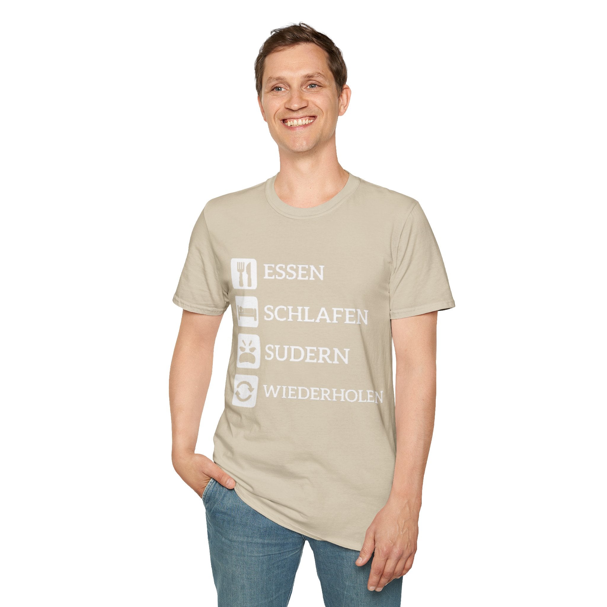 Essen Schlafen Sudern Wiederholen Shirt