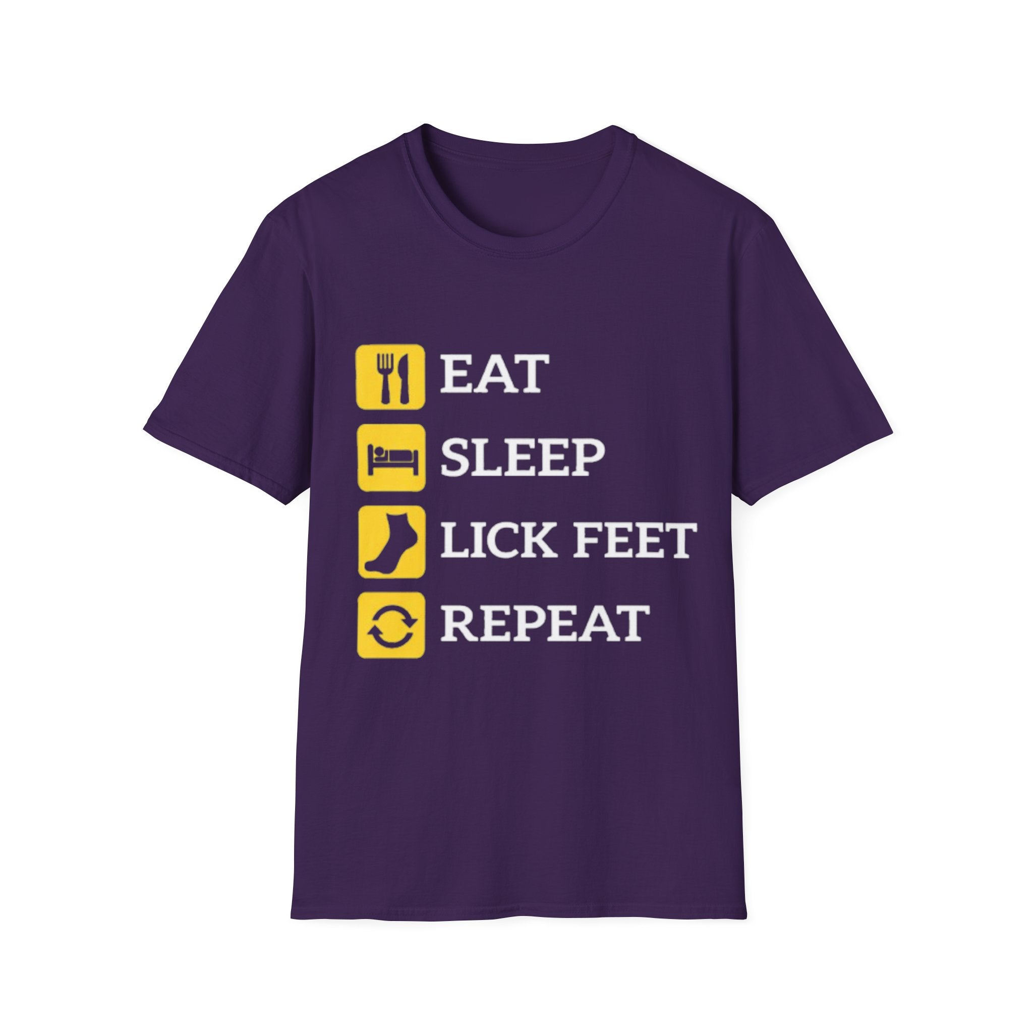 Eat sleep lick feet repeat shirt