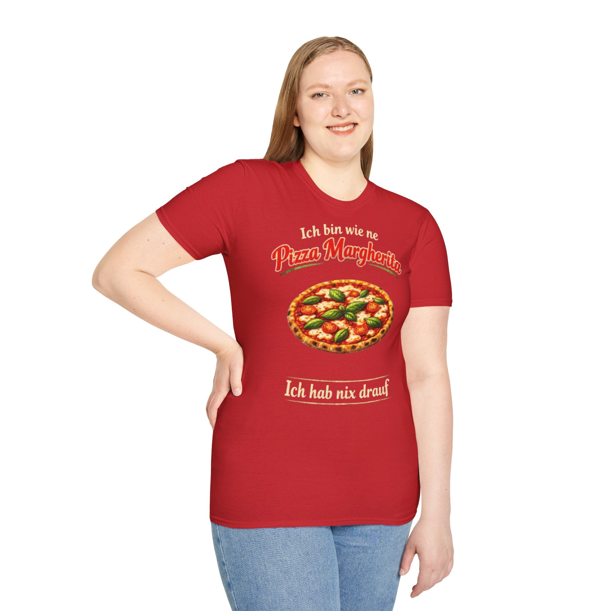 Pizza Margherita Shirt Ich hab nix drauf