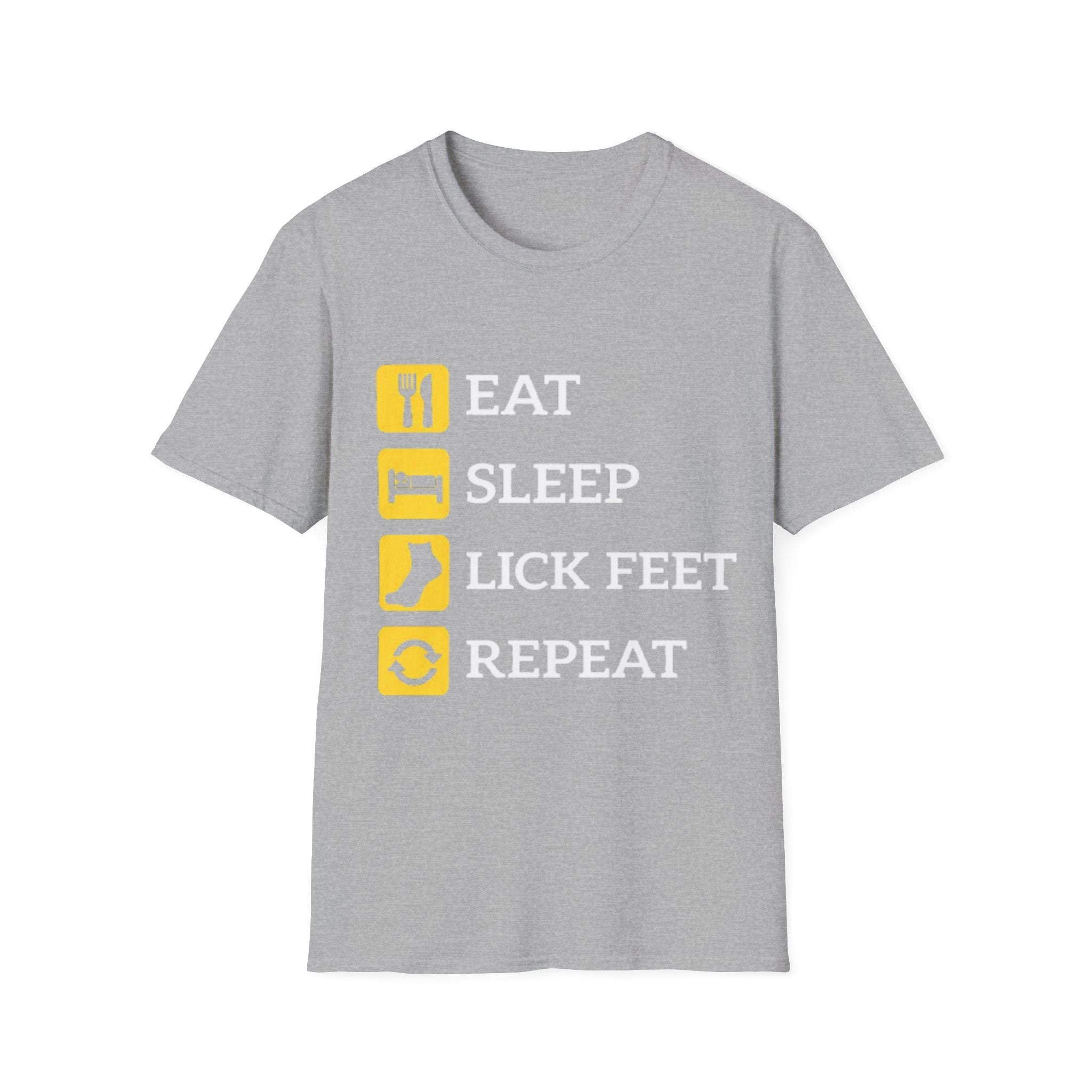 Eat sleep lick feet repeat shirt