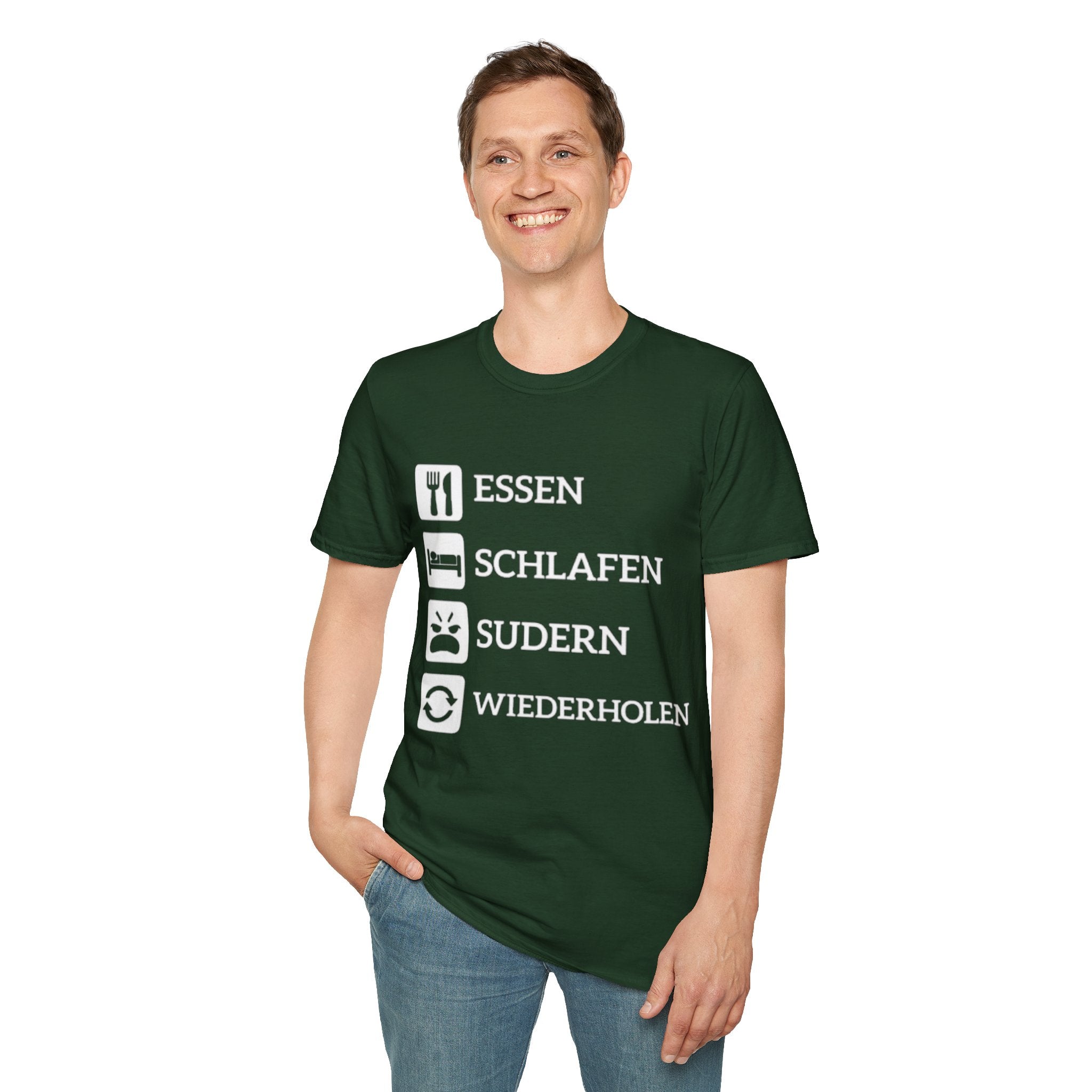 Essen Schlafen Sudern Wiederholen Shirt