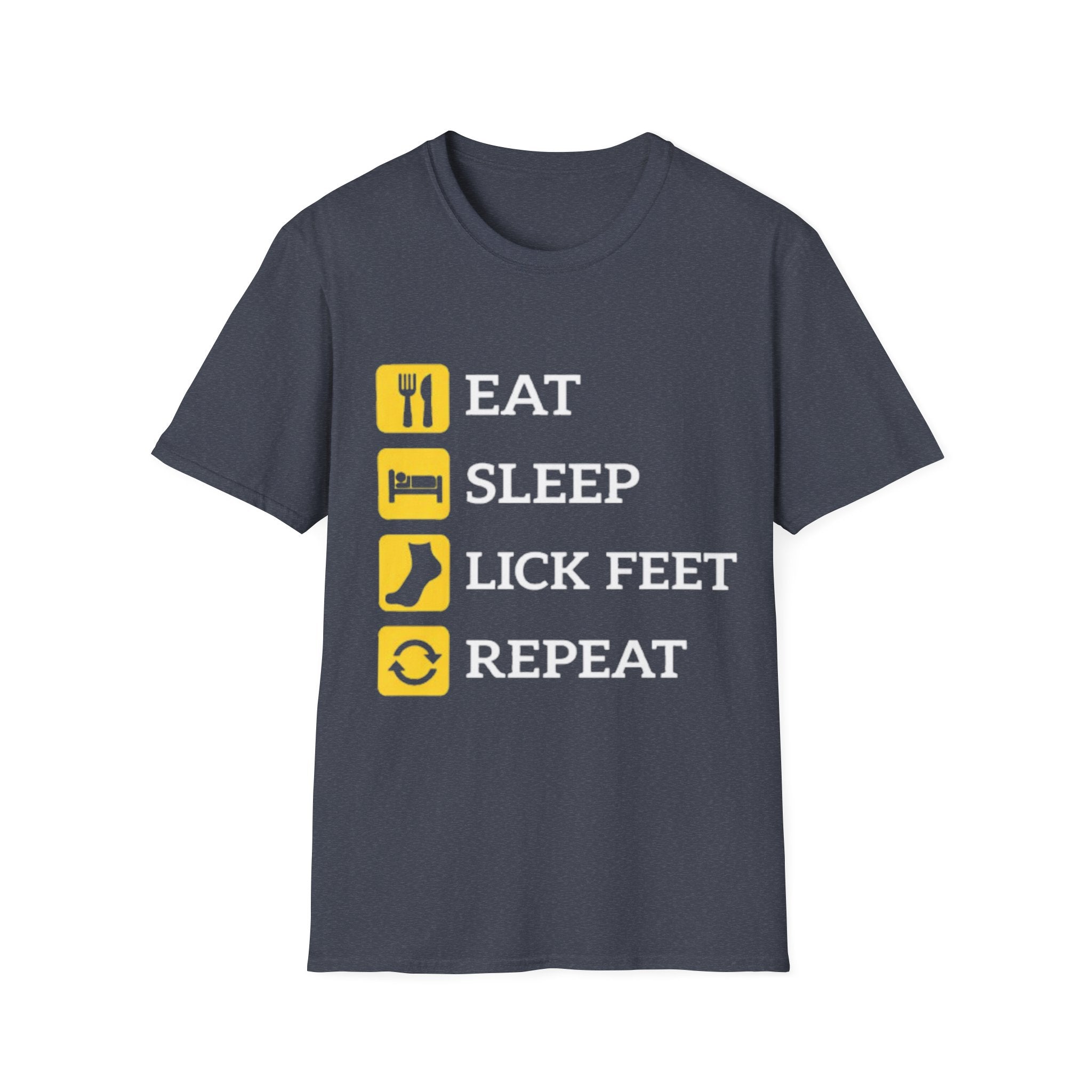 Eat sleep lick feet repeat shirt