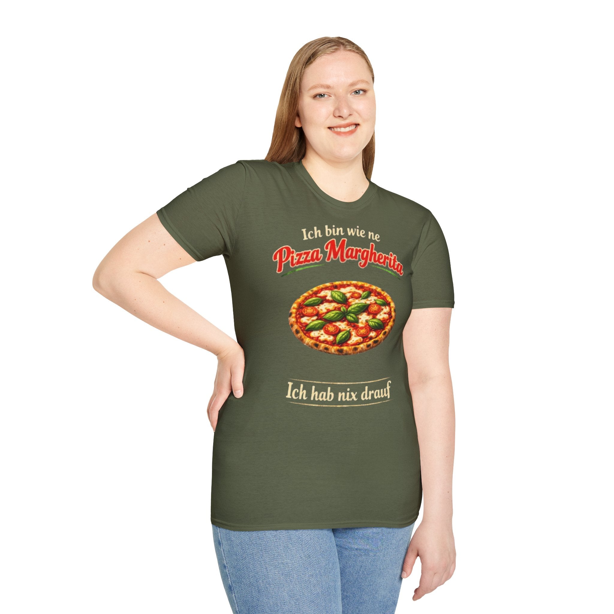 Pizza Margherita Shirt Ich hab nix drauf