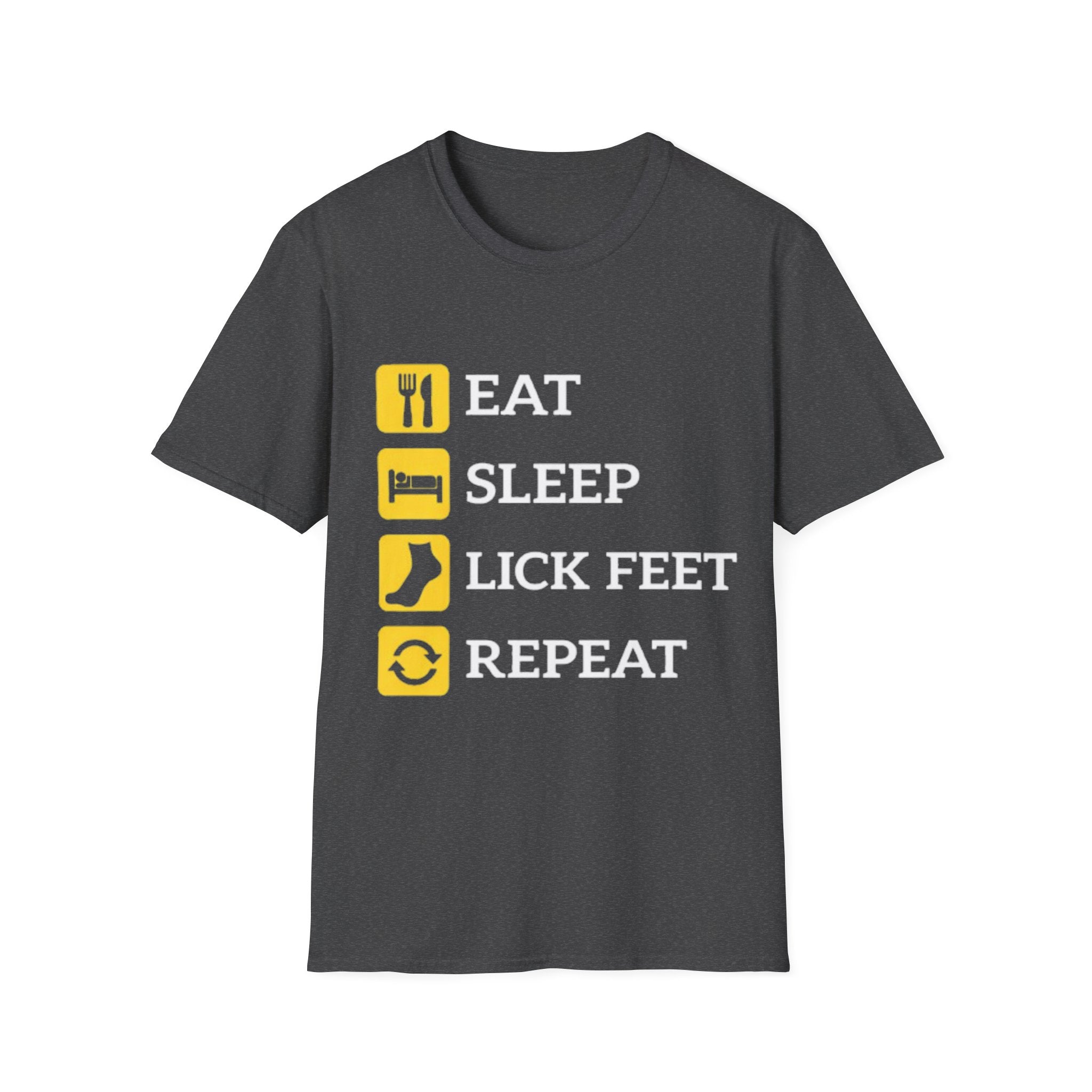 Eat sleep lick feet repeat shirt