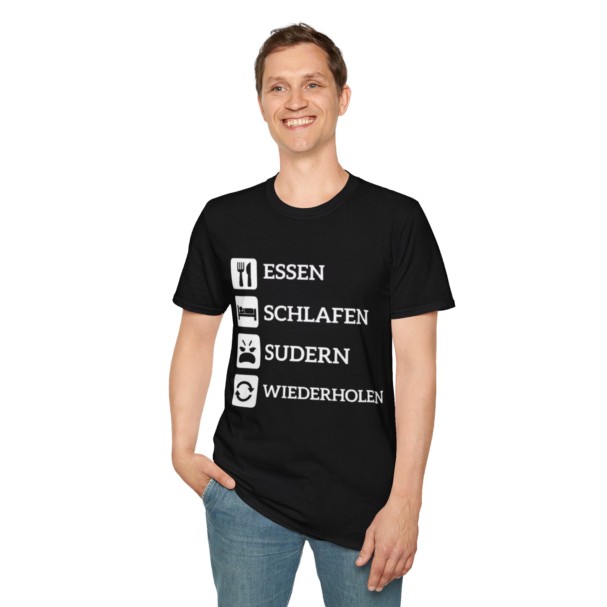 Essen Schlafen Sudern Wiederholen Shirt
