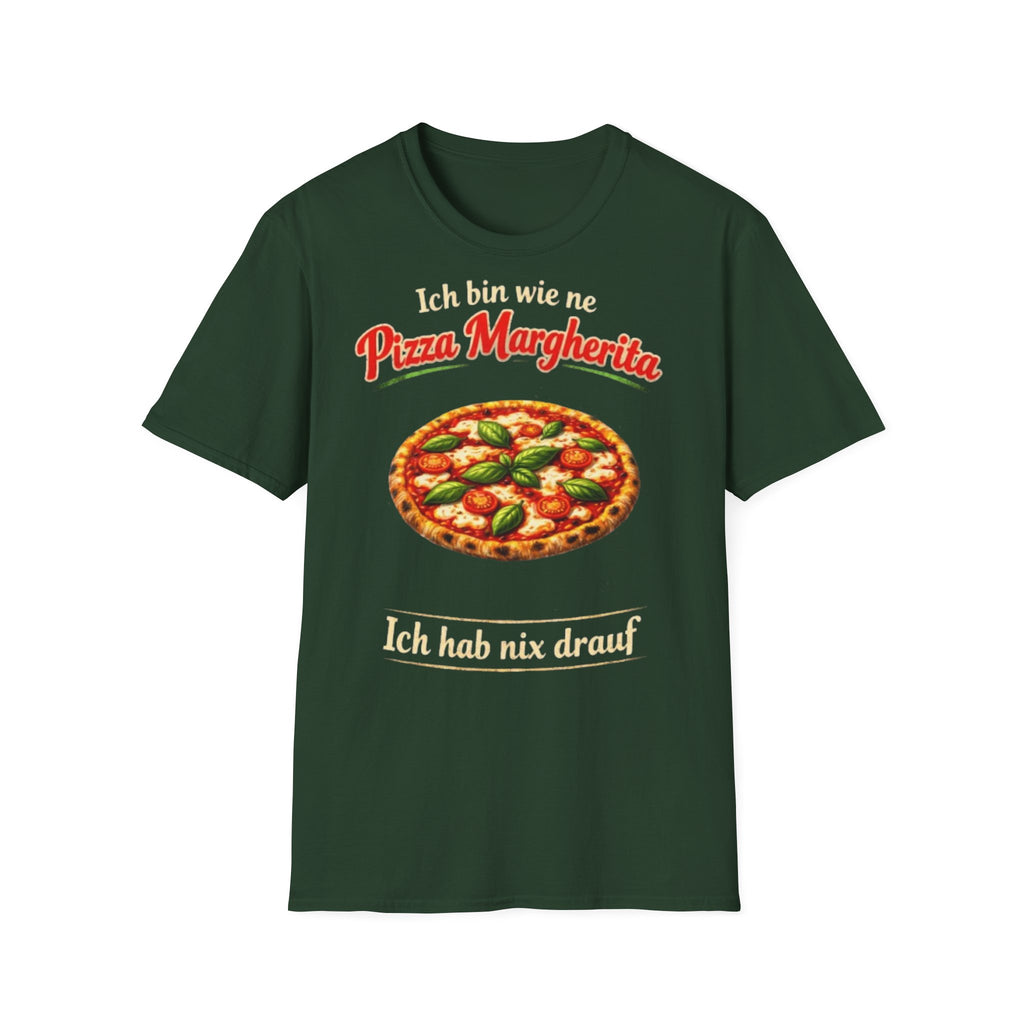 Pizza Margherita Shirt Ich hab nix drauf