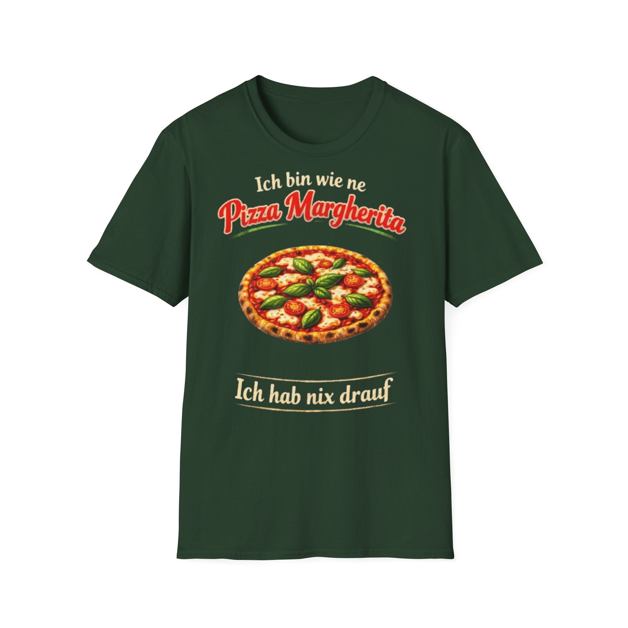 Pizza Margherita Shirt Ich hab nix drauf