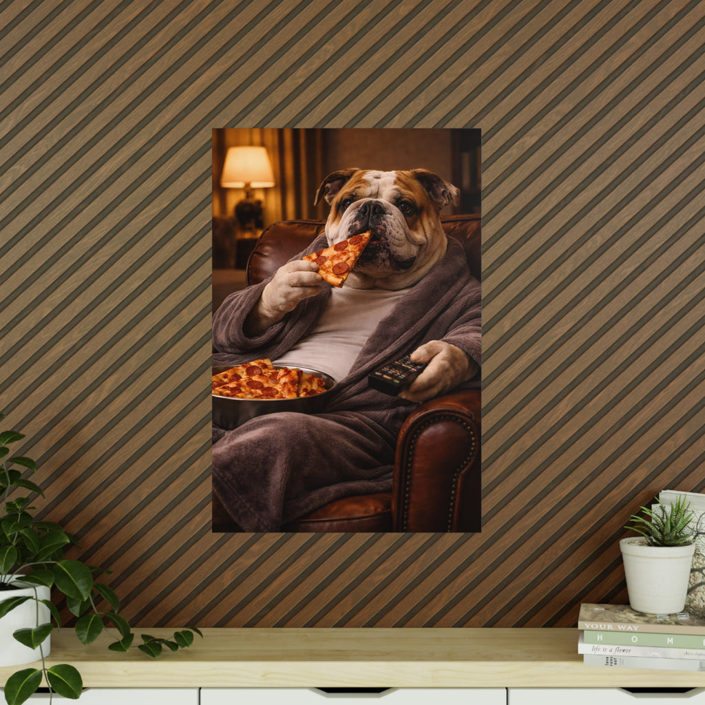 Chilliger Hund Poster