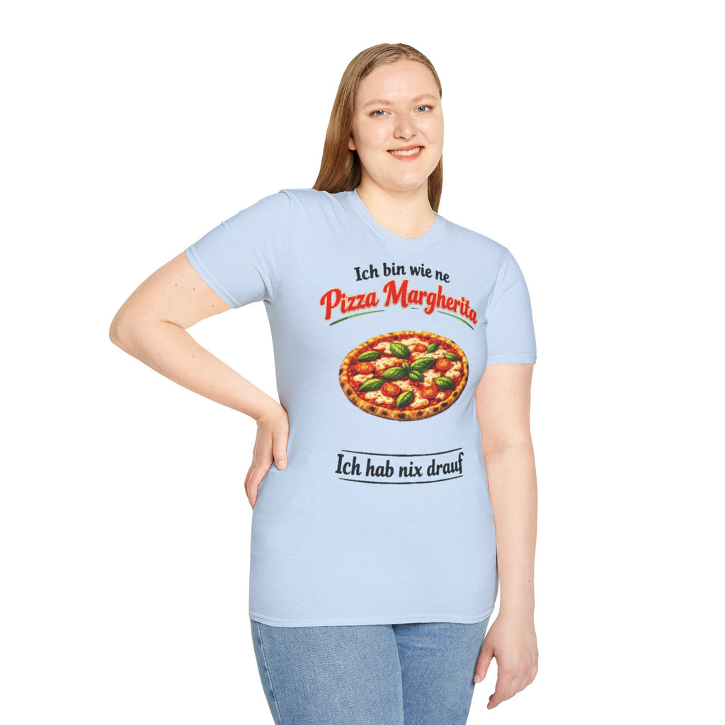 Pizza Margherita Shirt Ich hab nix drauf