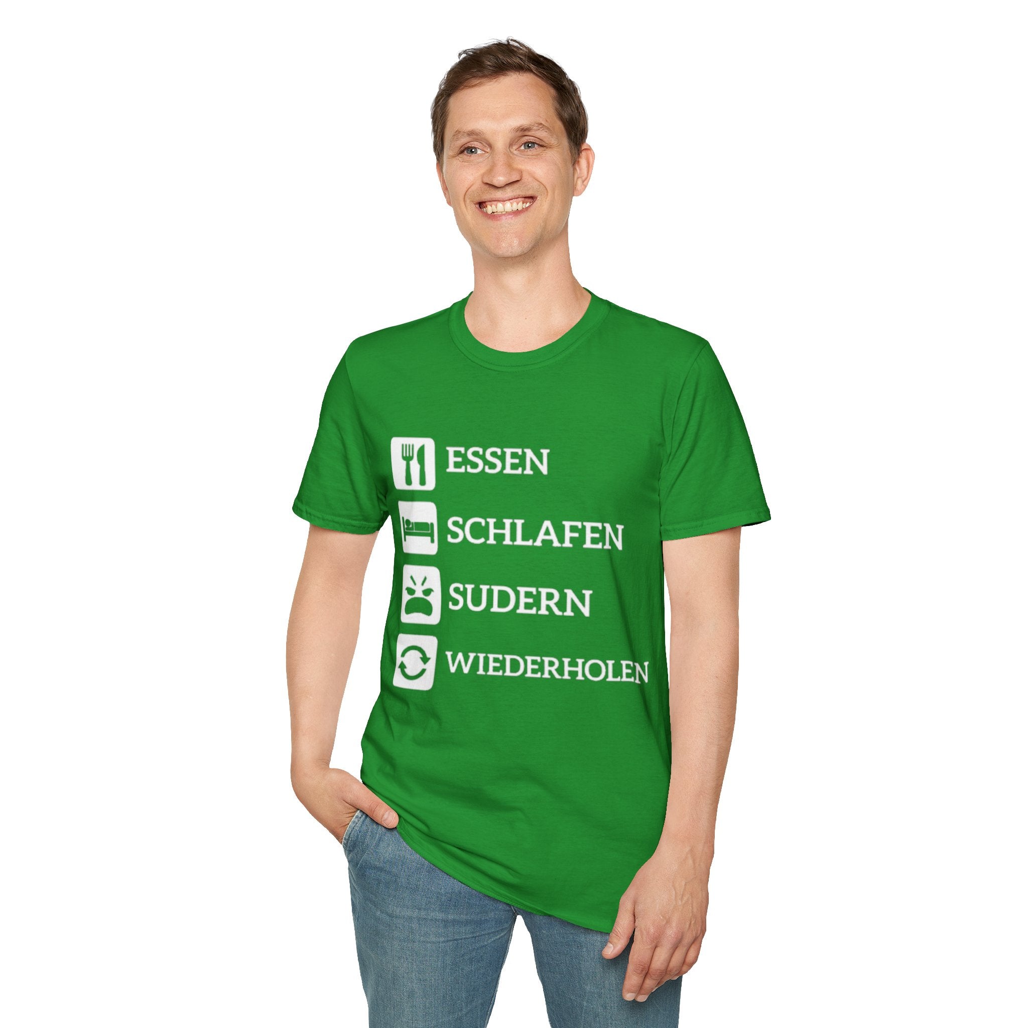 Essen Schlafen Sudern Wiederholen Shirt