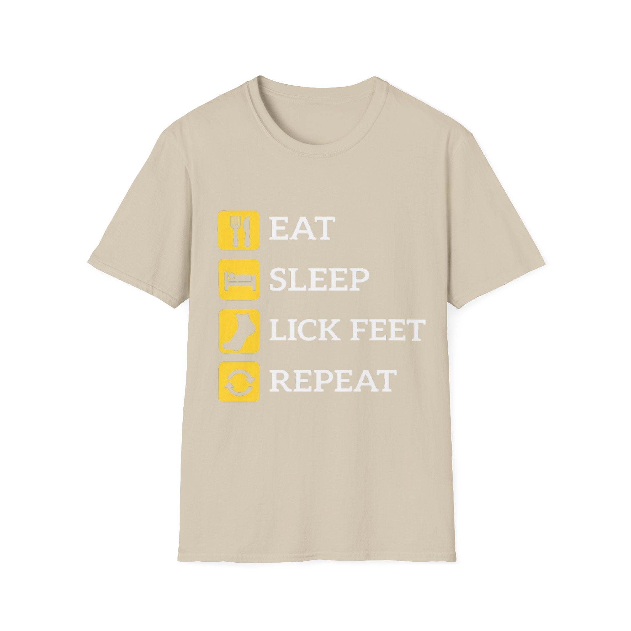 Eat sleep lick feet repeat shirt