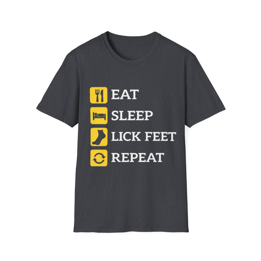 Eat sleep lick feet repeat shirt