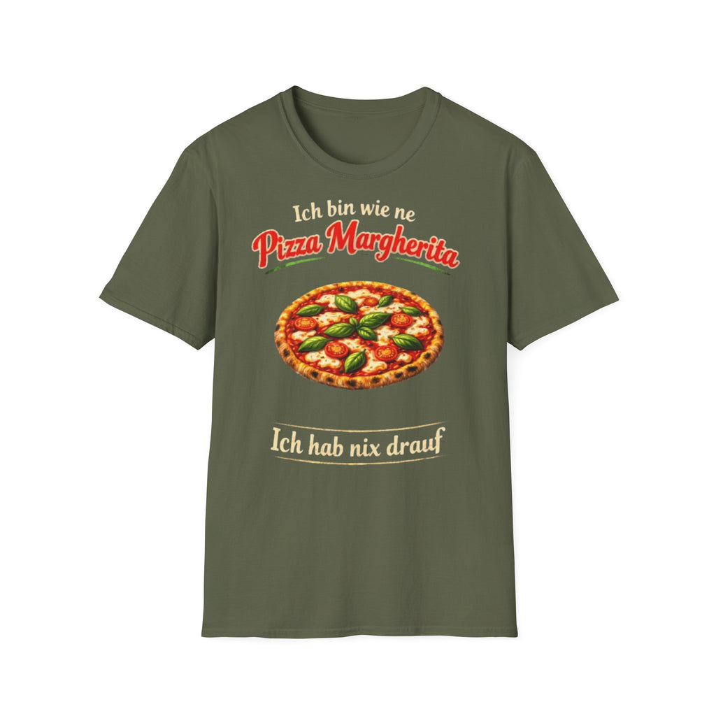 Pizza Margherita Shirt Ich hab nix drauf