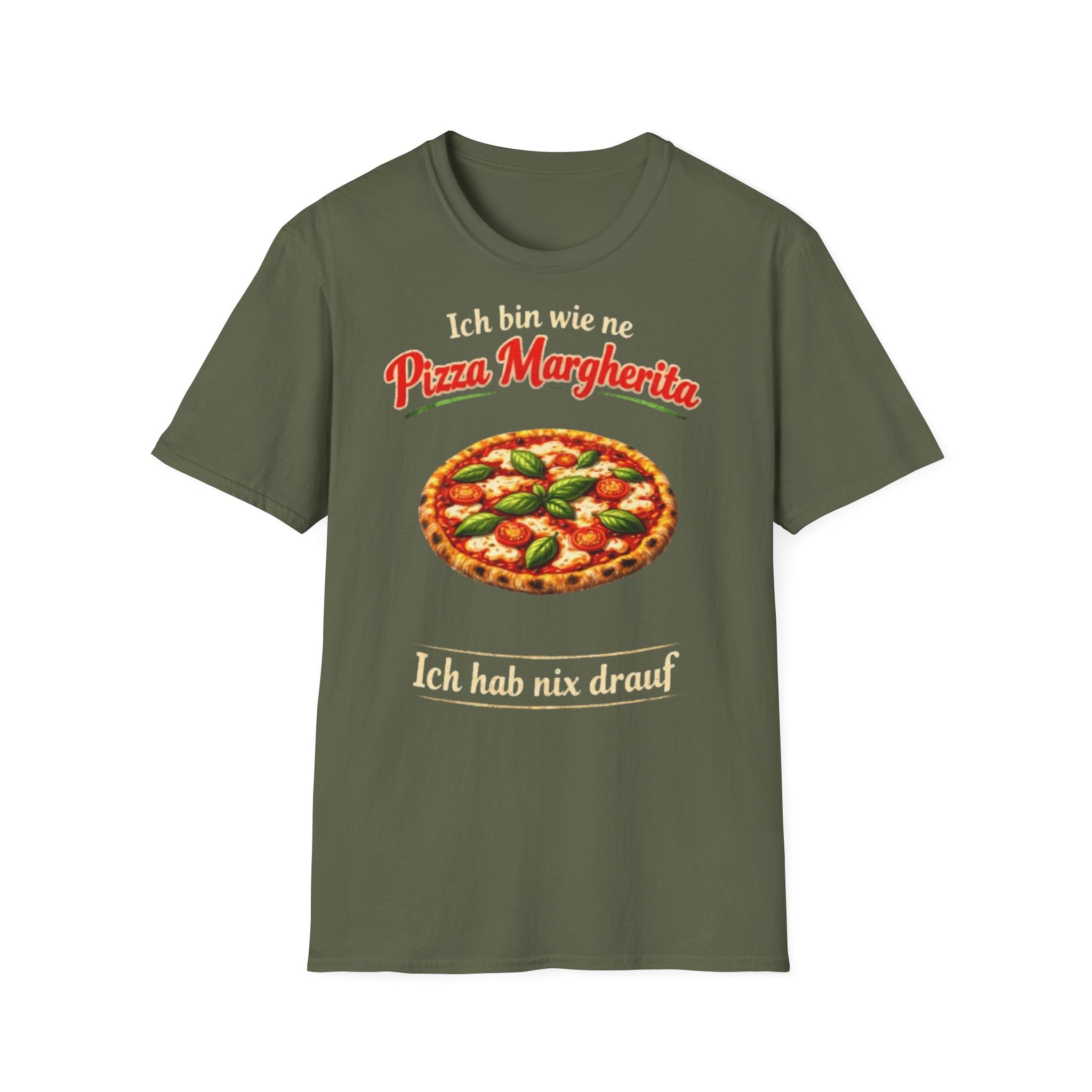 Pizza Margherita Shirt Ich hab nix drauf