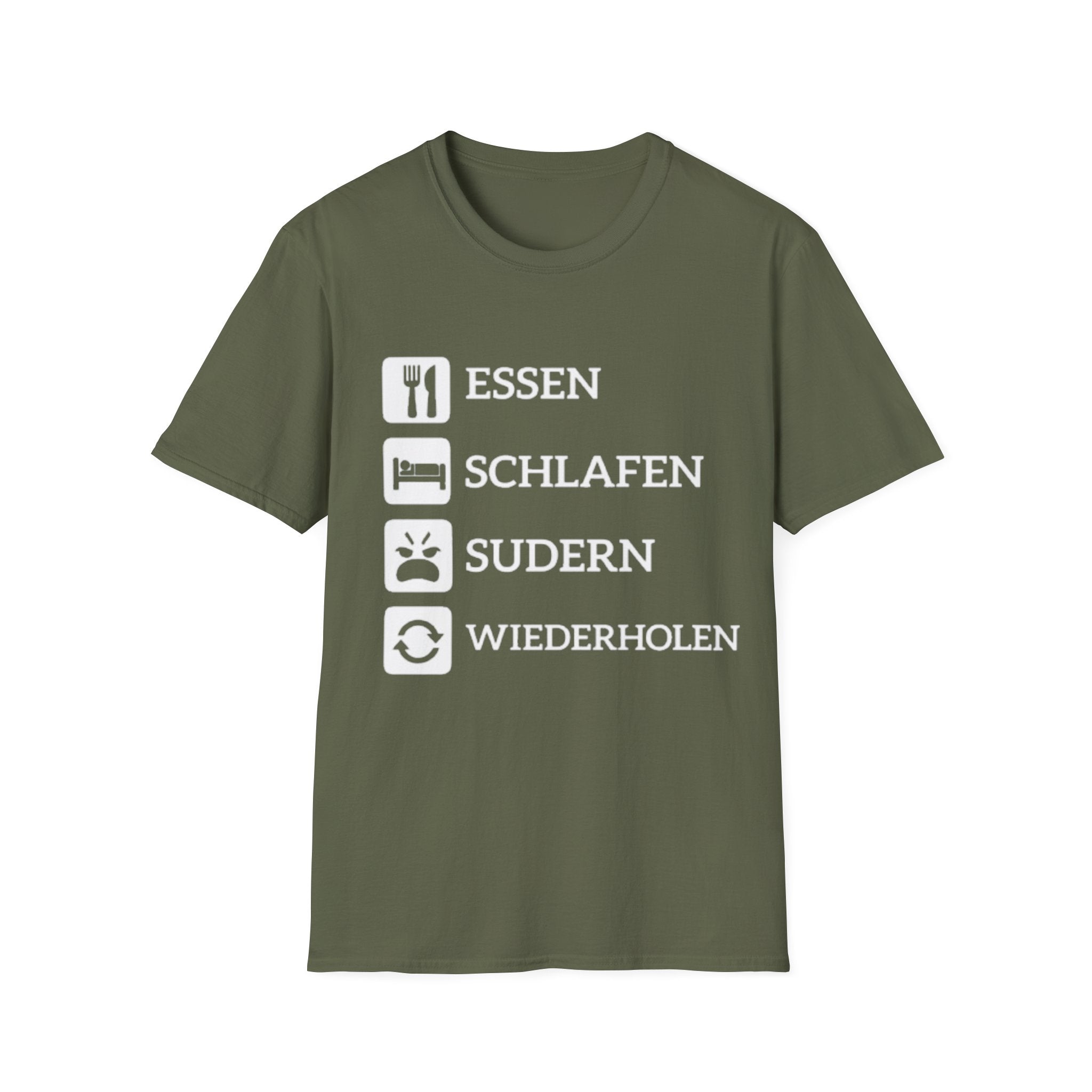 Essen Schlafen Sudern Wiederholen Shirt