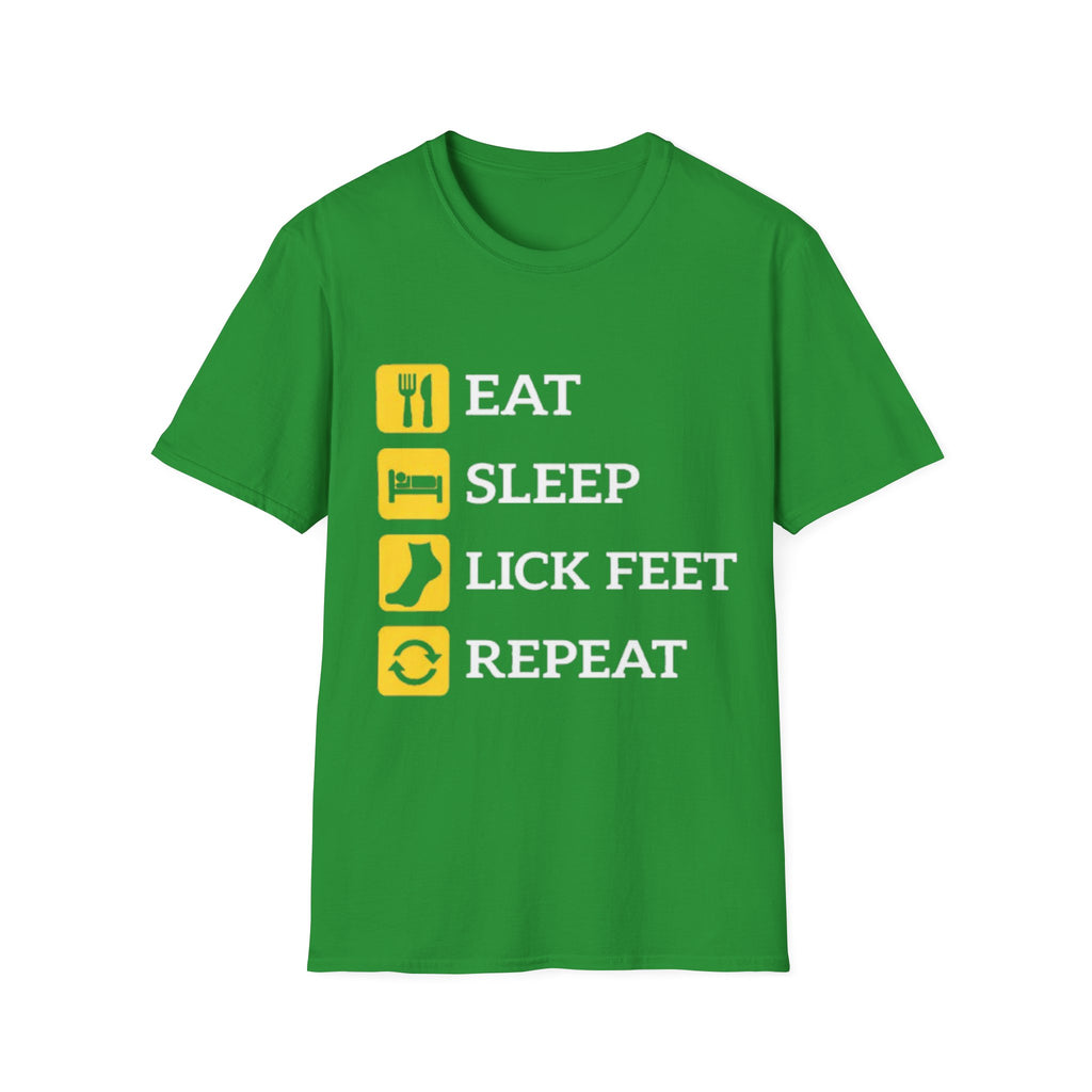 Eat sleep lick feet repeat shirt
