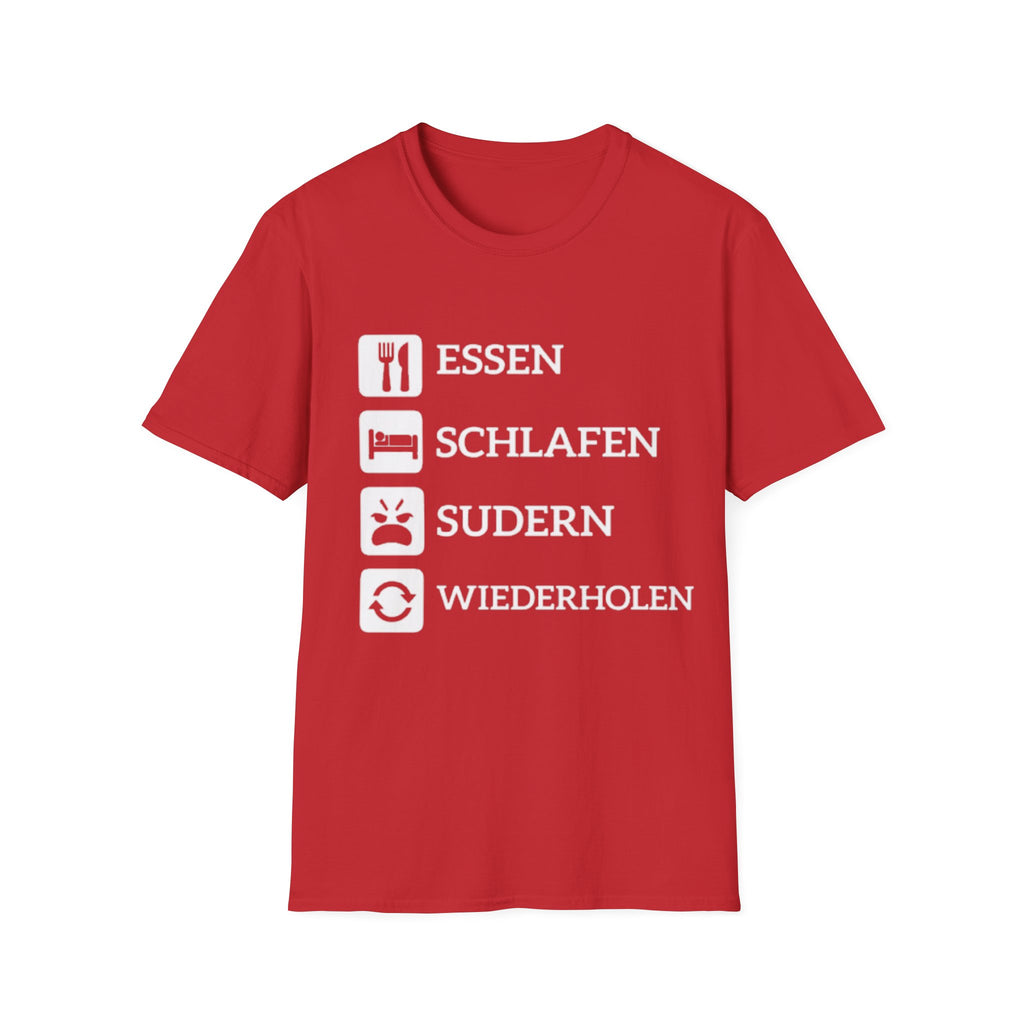 Essen Schlafen Sudern Wiederholen Shirt