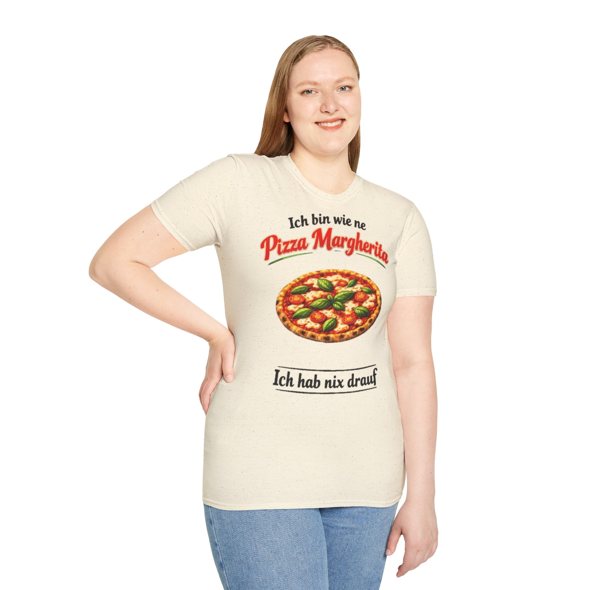 Pizza Margherita Shirt Ich hab nix drauf