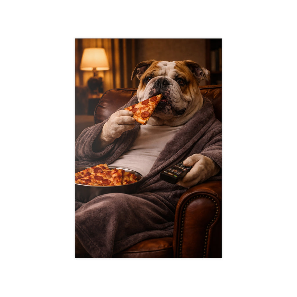 Chilliger Hund Poster
