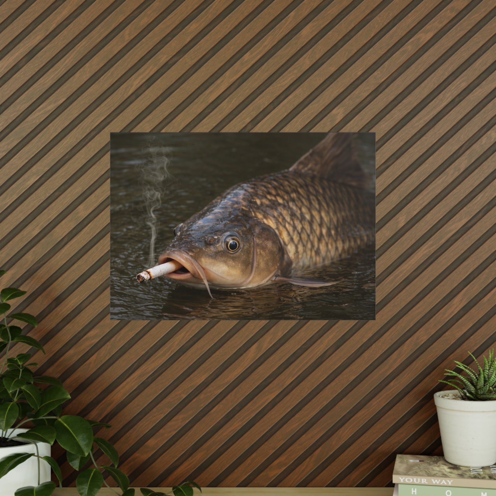 Lustiges Fish Poster