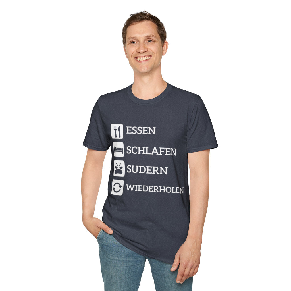 Essen Schlafen Sudern Wiederholen Shirt