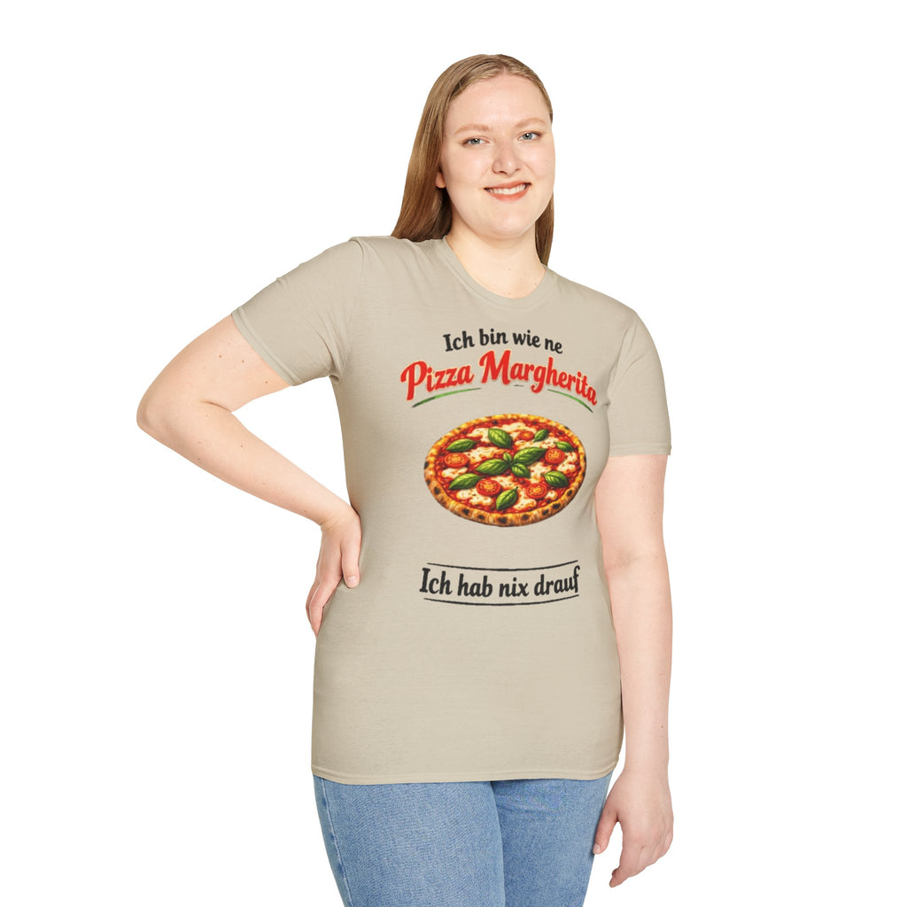 Pizza Margherita Shirt Ich hab nix drauf