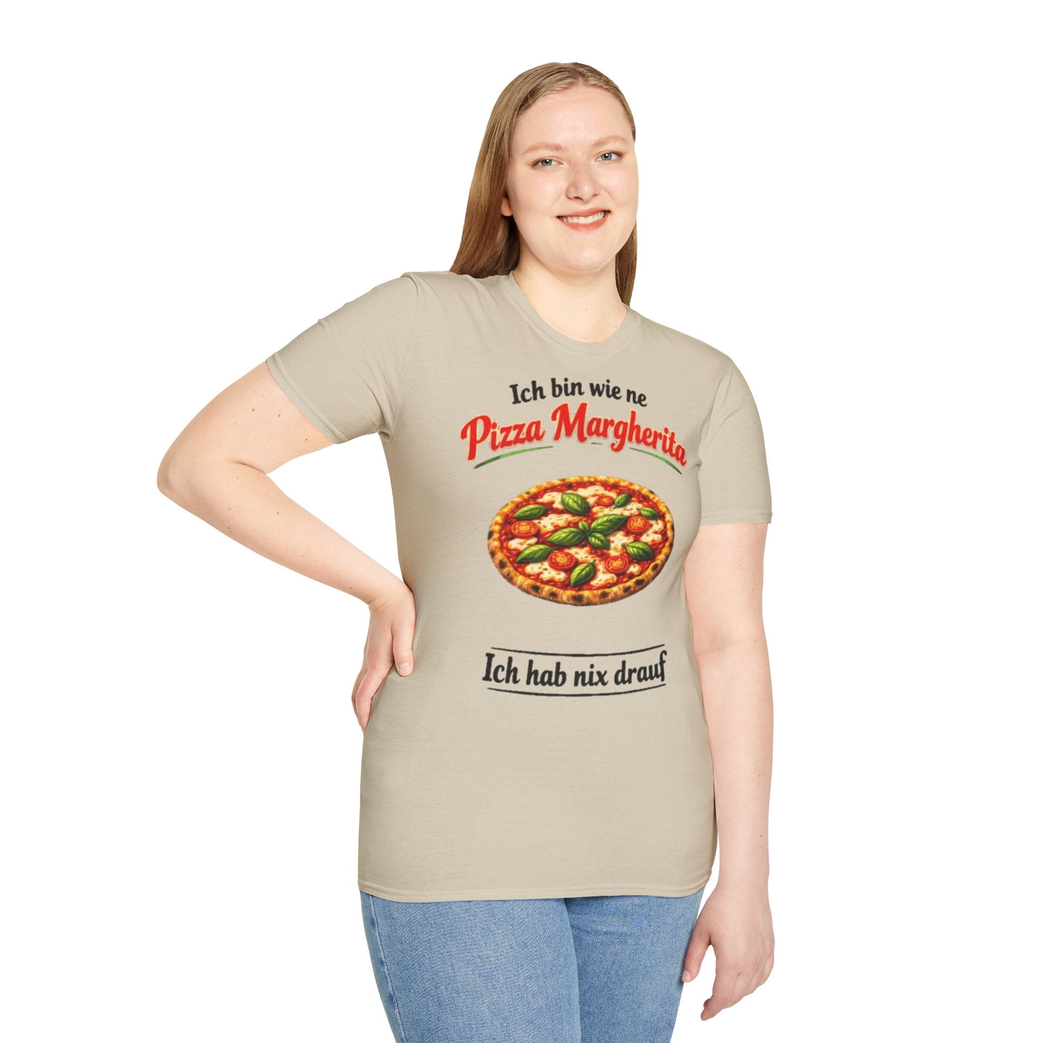 Pizza Margherita Shirt Ich hab nix drauf
