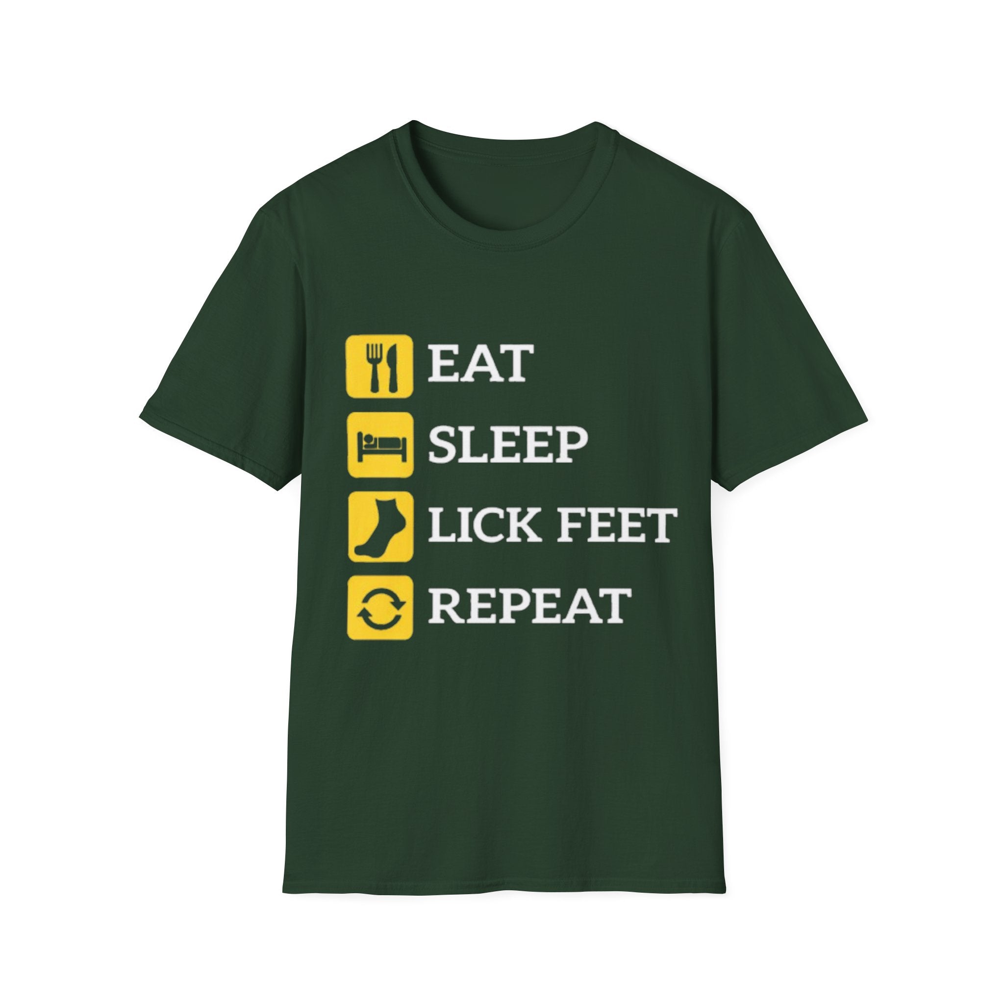 Eat sleep lick feet repeat shirt