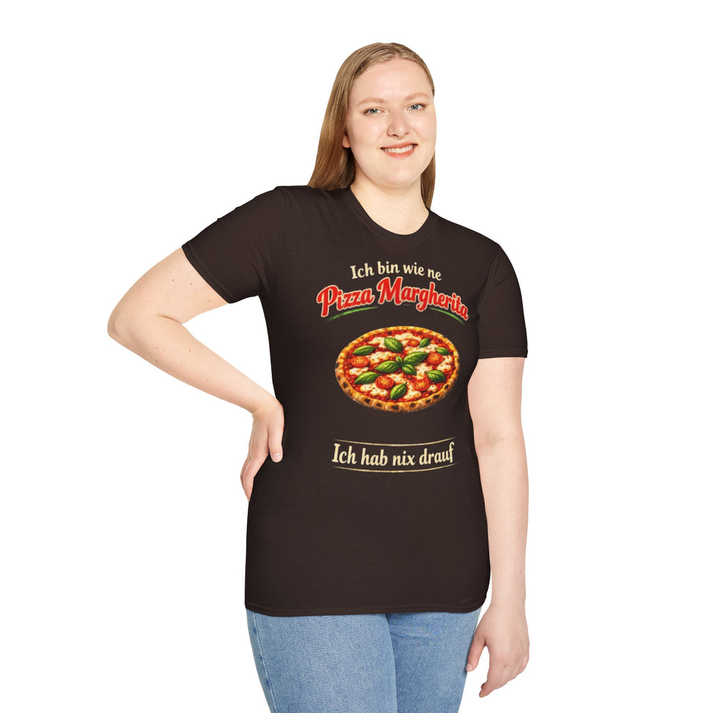 Pizza Margherita Shirt Ich hab nix drauf