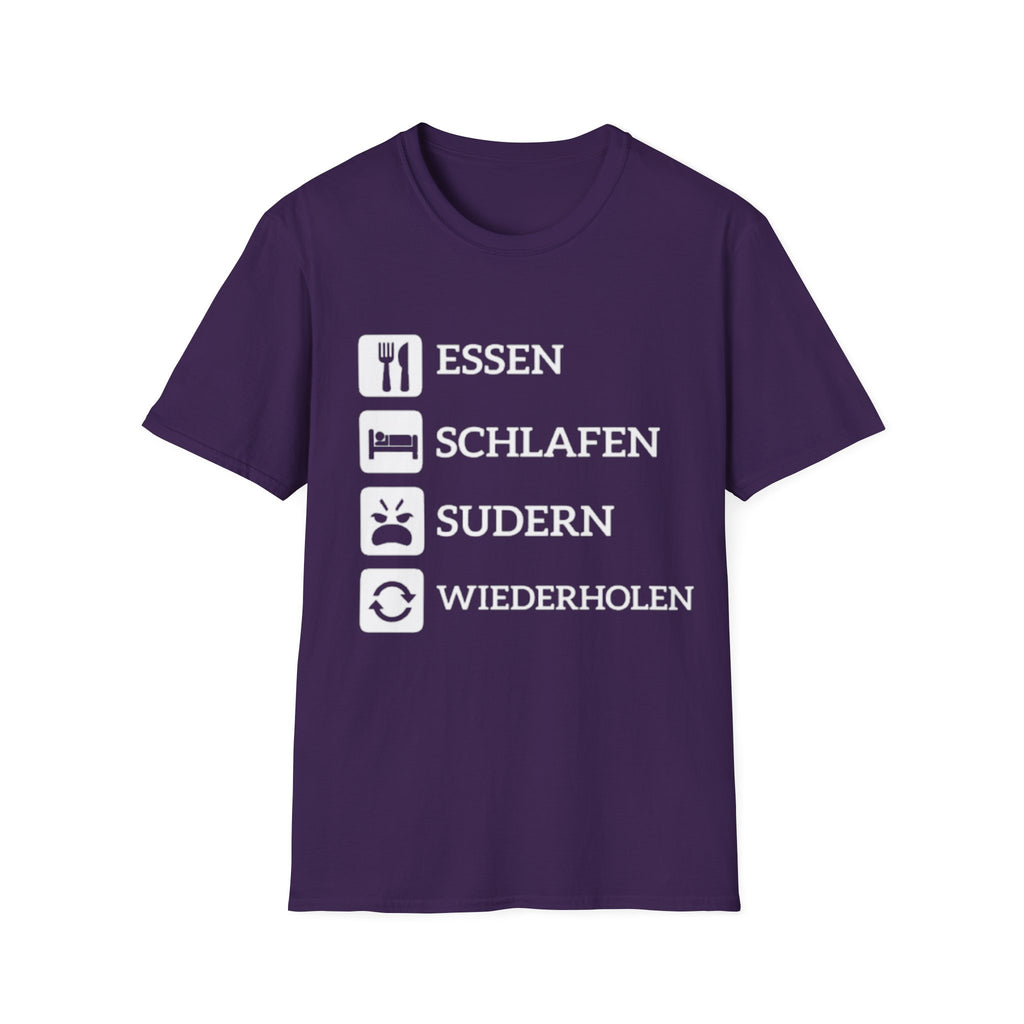 Essen Schlafen Sudern Wiederholen Shirt