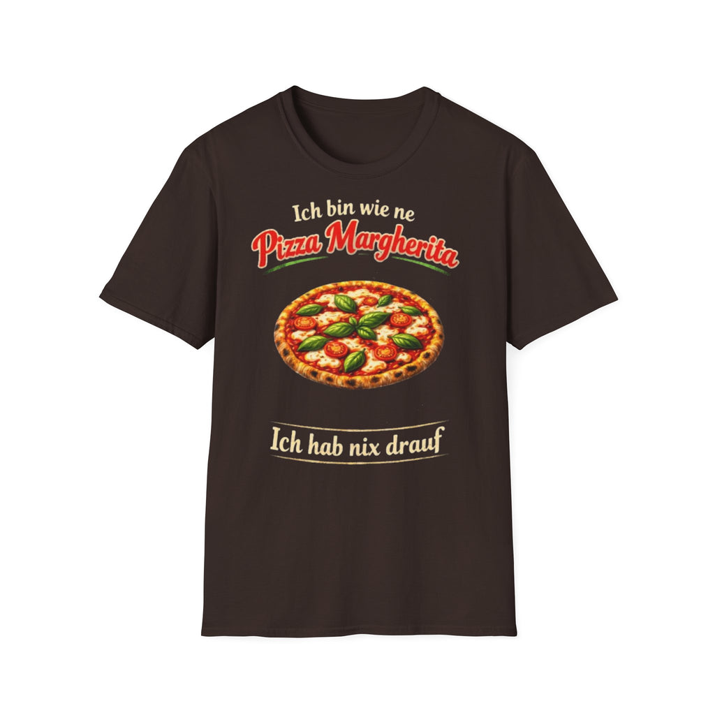 Pizza Margherita Shirt Ich hab nix drauf