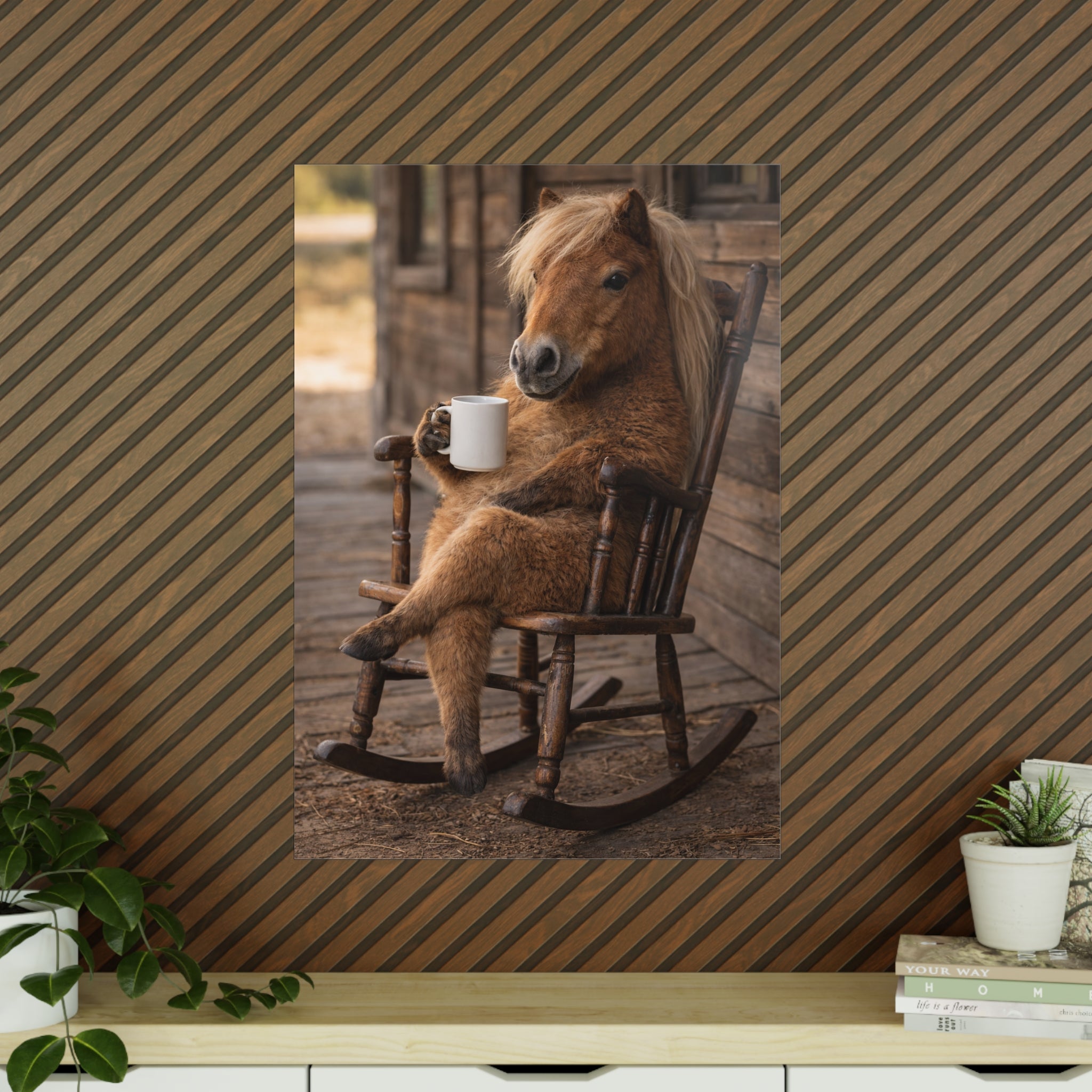 Chilliges Pferd Poster